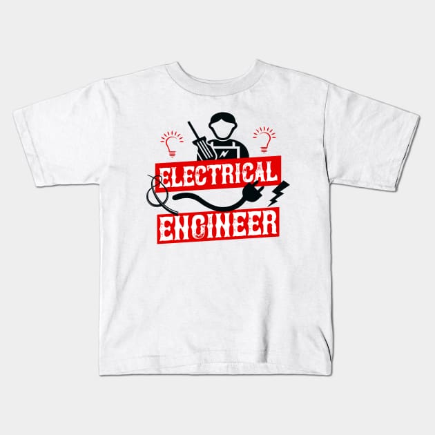Electrical Engineer Kids T-Shirt by MonkeyBusiness